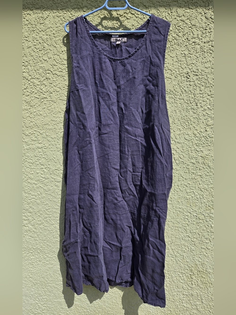Flax Faded Black Linen Tank Maxi Dress